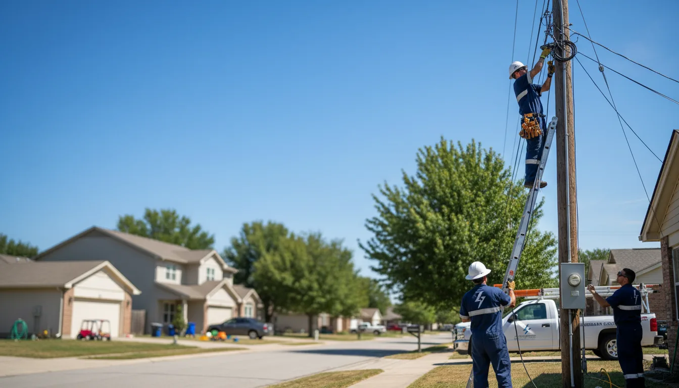 Residential electrician providing installation services in Charleston, MS